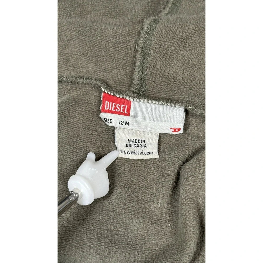 Diesel Baby Zip Up Hoodie Green Size 12M